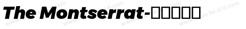 The Montserrat字体转换